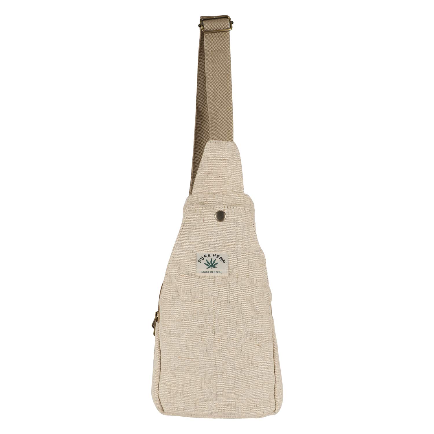 LONGING TO BUYHemp Super Cute Shoulder Bag for Both Women & Men (Off White)