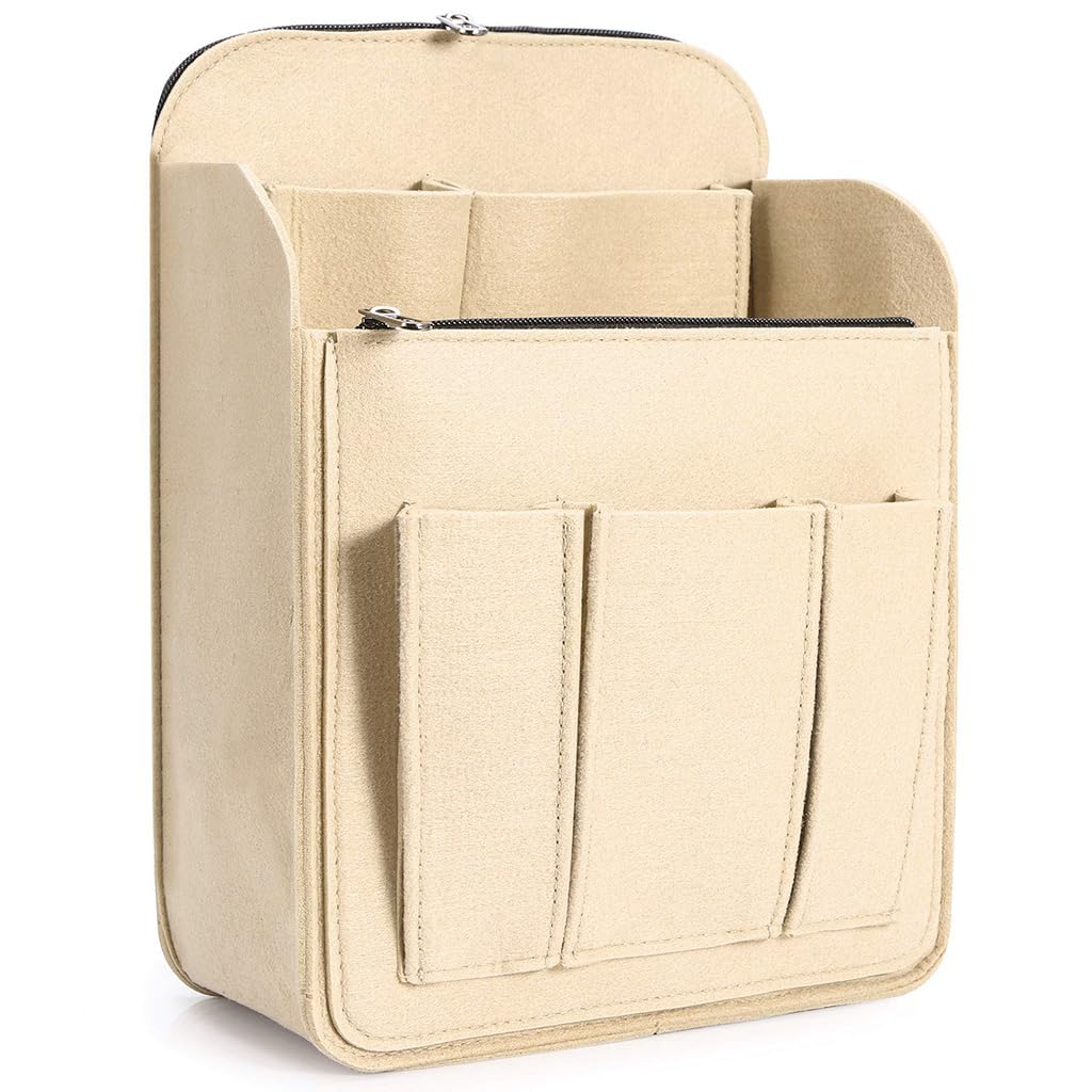 PALAY® Multi-Pocket Insert Bag Organizer Multi-Grid Felt Bag Backpack Vertical Liner Lining Fixed Bags-image-3
