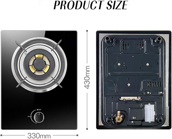 Estufa de Gas de 1 Puesto Empotrable 33x43 cm miniatura 3
