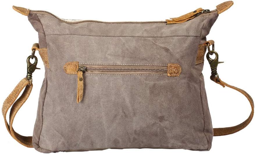 Myra Bag Canvas Mexican Bag - Fabric Boho Purses for Women with Genuine Leather Detailing and Chic Southwestern Design - Image 3