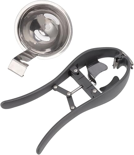 Miniatura 7 de Galleta de huevos, separador de huevos de acero inoxidable, abridor rápido de huevos automático profesional de mano para herramientas de cocina