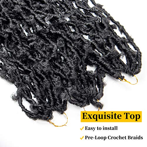 36 Inch Butterfly Locs Crochet Hair 6 Packs Pre Looped Distressed Locs Crochet Braids Messy Bob Butterfly Locs (36 Inch (6Packs), 1B)… #TOP4