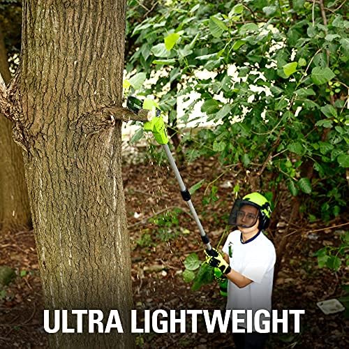 Image of Greenworks 24V 8 inch Cordless Polesaw (Great For Pruning and Trimming Branches / 125+ Compatible Tools), 2.0Ah Battery and Charger Included