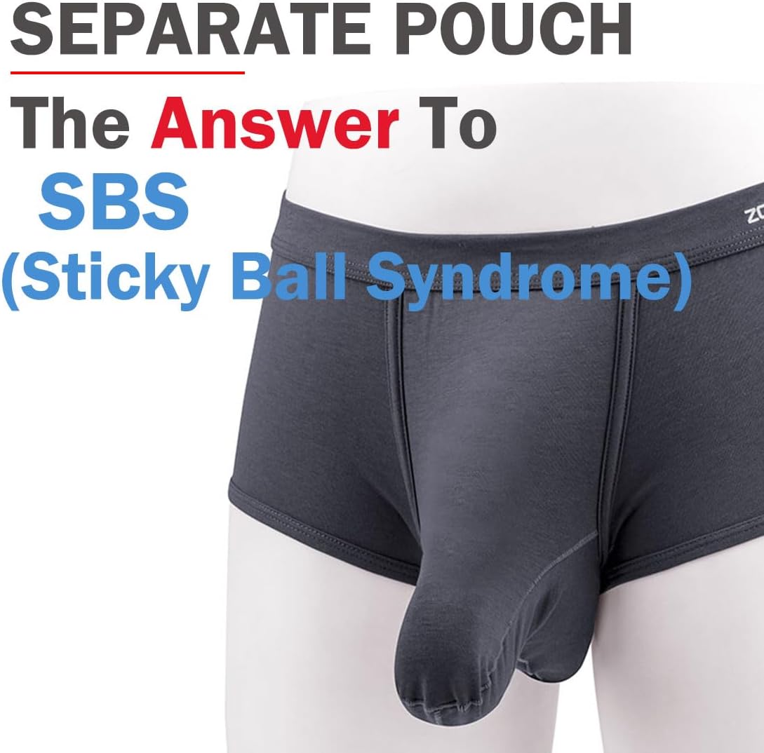 ZONBAILON Men's Bulge Enhancing Brief Dual Pouch Underwear Breathable Bikini’s Boxer Modal Trunk - Image 2