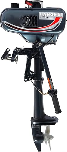 Motor fuera de borda de 2 tiempos 3.5HP, motor de barco marino de pesca resistente, motor de kayak, motor de barco fuera de borda Hangkai de 2500 W