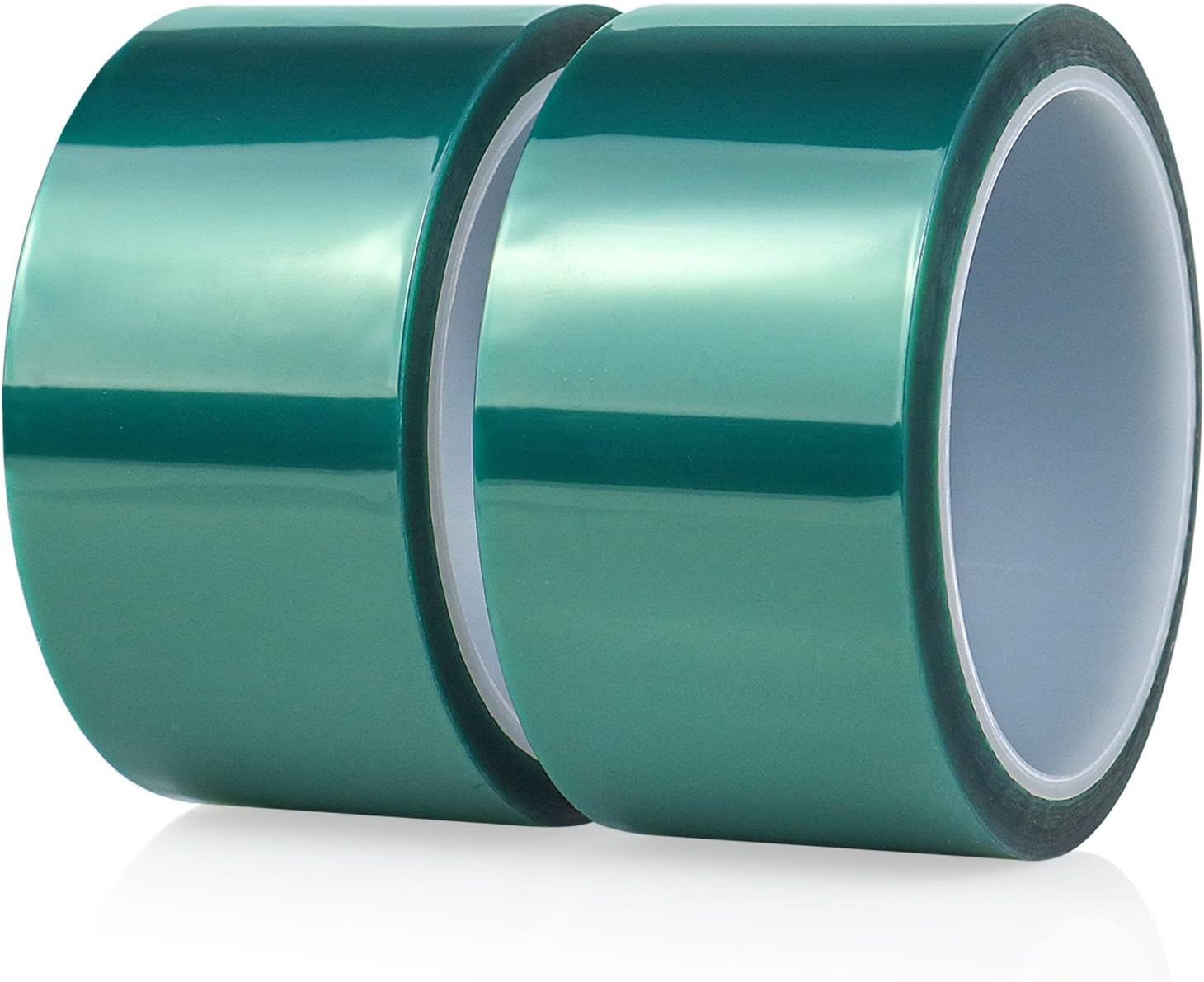 BOMEI PACK High Temp Tape Powder Coating, High Temp Masking Tape 2 Rolls x 2 inches x 216 Feet, Heat Resistant, Epoxy Release Ideal for Painting, Powder Coating, Circuit Boards