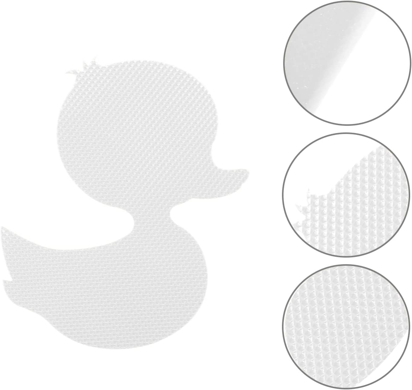 PATKAW 1 Set Non Slip Bathtub Stickers Duck Shape Stickers Adhesive Kids Anti Slip Decal Threads Safety Bathtub Decals for Shower and Bath Tub White