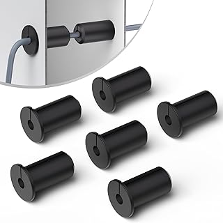 6 PCS Starlink Wall Grommets 3/4 Inch Rubber Wall Bushing Grommet for Starlink Dishy Ethernet Cable 19mm Diameter Hole Waterproof Starlink Cable Routing Kit for Organizing Protecting Cord Black 6 Pack