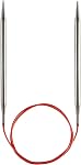 ChiaoGoo 40-Inch Red Lace Stainless Steel Circular Knitting Needles, 6/4mm