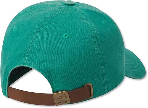 Miniatura 2 de Southern Marsh Gorro ajustable de algodón bordado Gunnison para hombre, Verde Bimini lavado