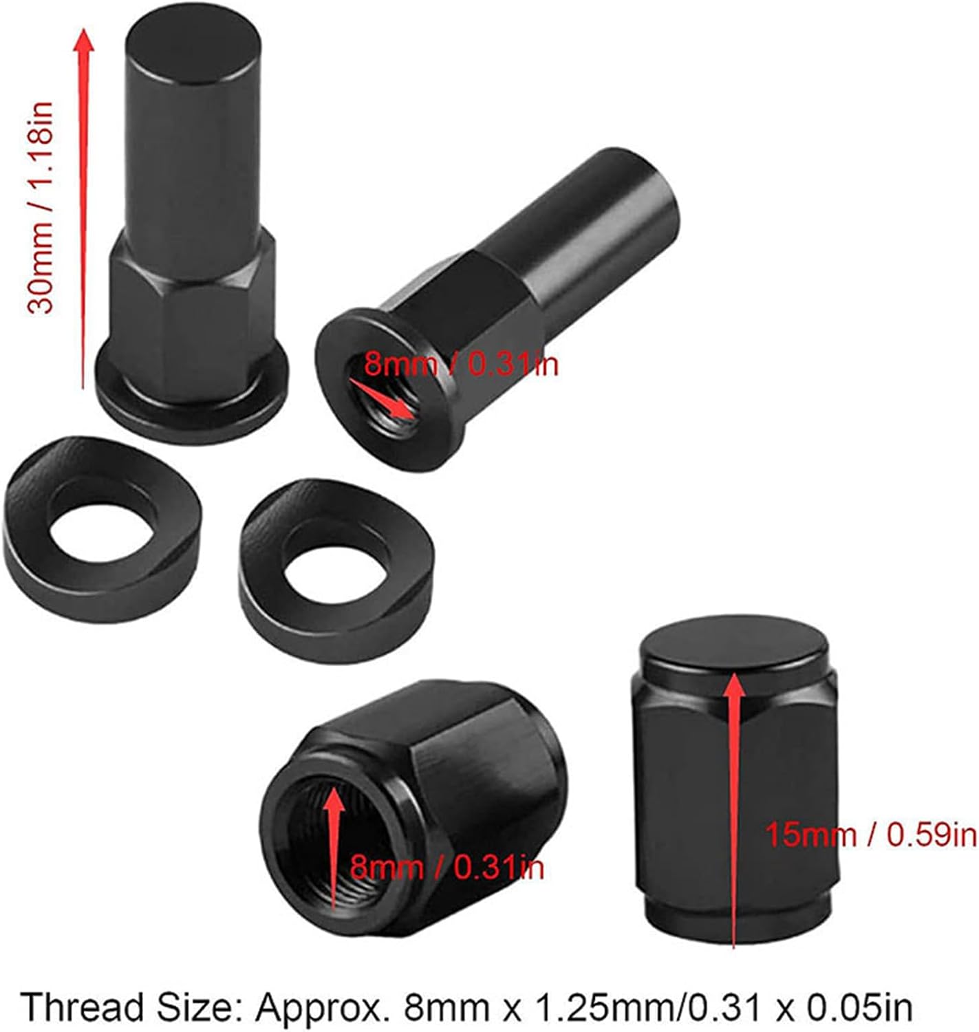 Motorbike Dirt Bike Rim Lock Nut Spacer Motocross Dirt Pit Bike Rim Nut Motorcycle Accessories