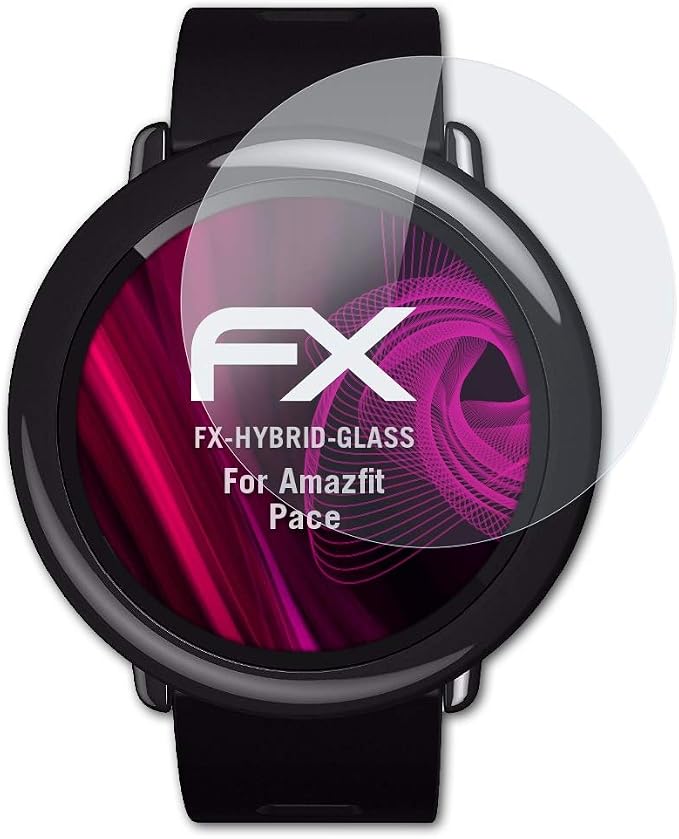 atFoliX Lámina Protectora de plástico Cristal Compatible con Amazfit Pace  Película Vidrio, 9H Hybrid-Glass FX Protector Pantalla Vidrio Templado de  plástico : Amazon.es: Electrónica