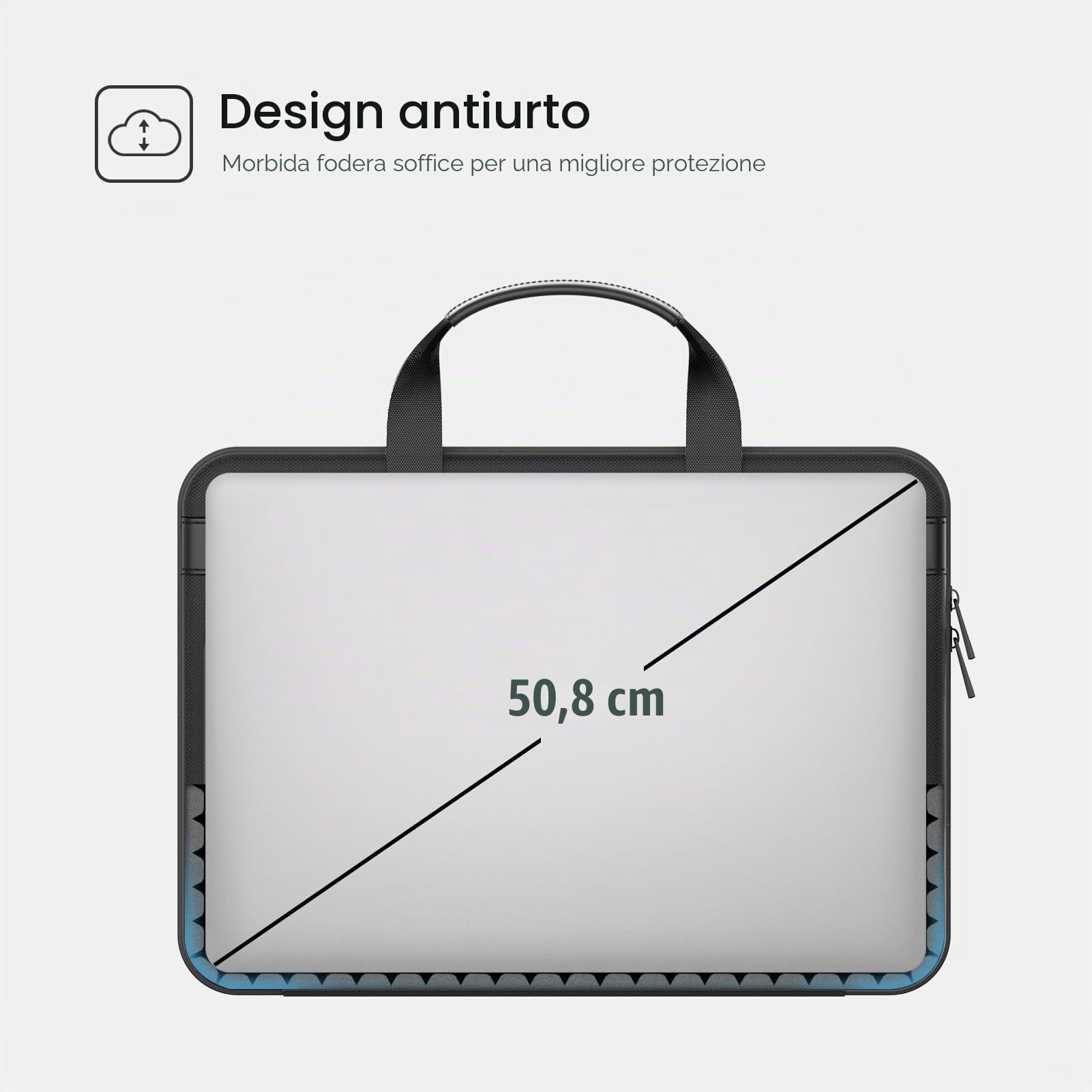 Smatree 17-18 pollici Borsa rigida per laptop per notebook ASUS ROG Strix/DELL Alienware m18 Gaming da 18 pollici, MSI GF76/Alienware X17 R2/Acer Nitro 5 da 17,3 pollici, Borsa a Tracolla