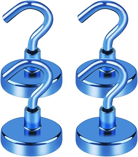 LOVIMAG Cruie Must Haves, ganchos magnéticos de 80 libras para cabina de crucero con revestimiento epoxi, ganchos magnéticos negros para colgar,