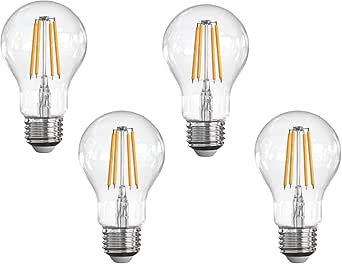 LUVZOOR Ampoule LED E27 Vintage, Économie D'énergie, De Style Industriel, Ampoule E27 Lampe Décorative Rétro Antique, 6W Pour Chambre Restaurant Café Bar Bistro, Filament Jaune, 3 Pièces