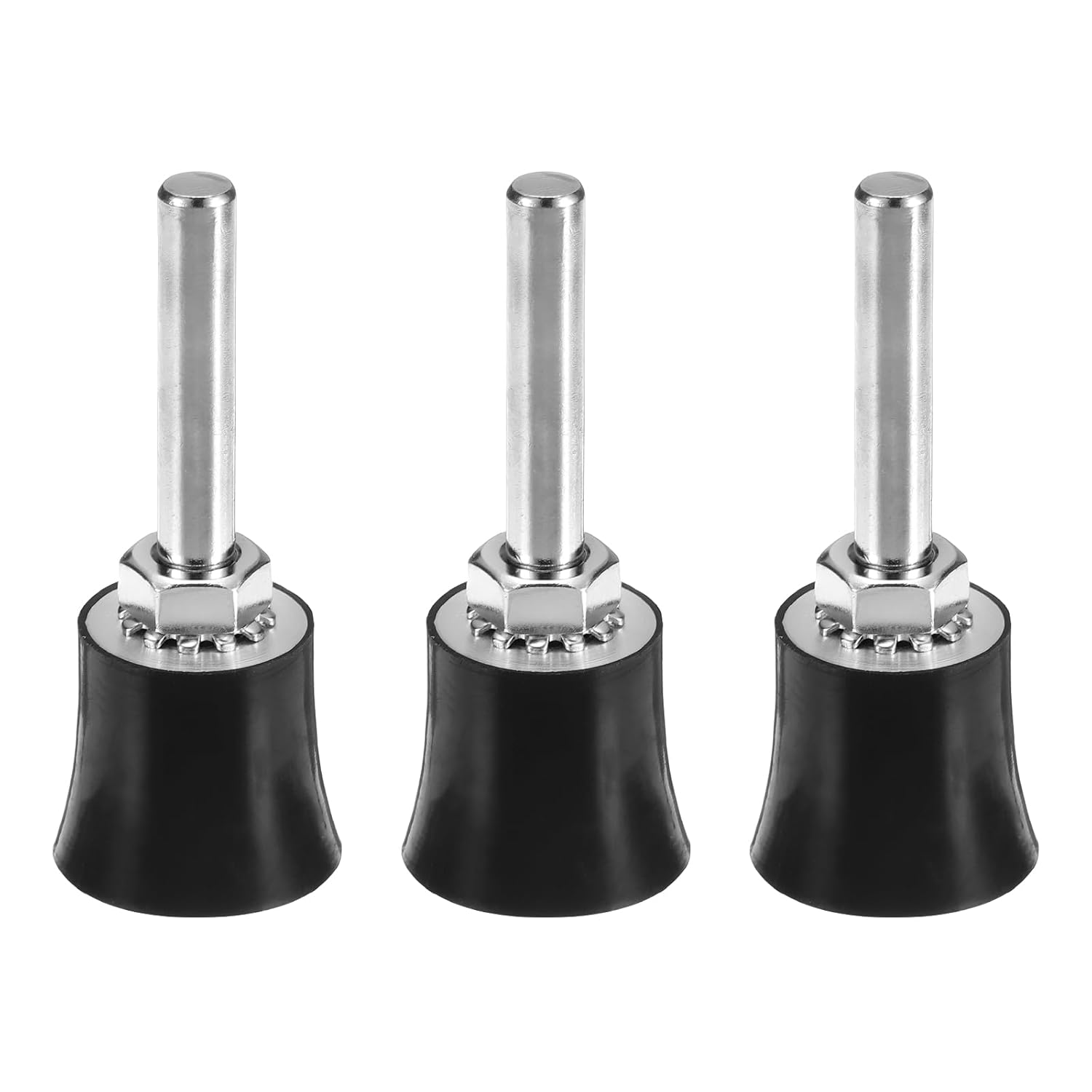 HARFINGTON 3Pcs 1" Disc Pad Holder Quick Change Discs 1/4" Shank Holder Mandrel for Die Grinder Sanding and Conditioning Discs, Black