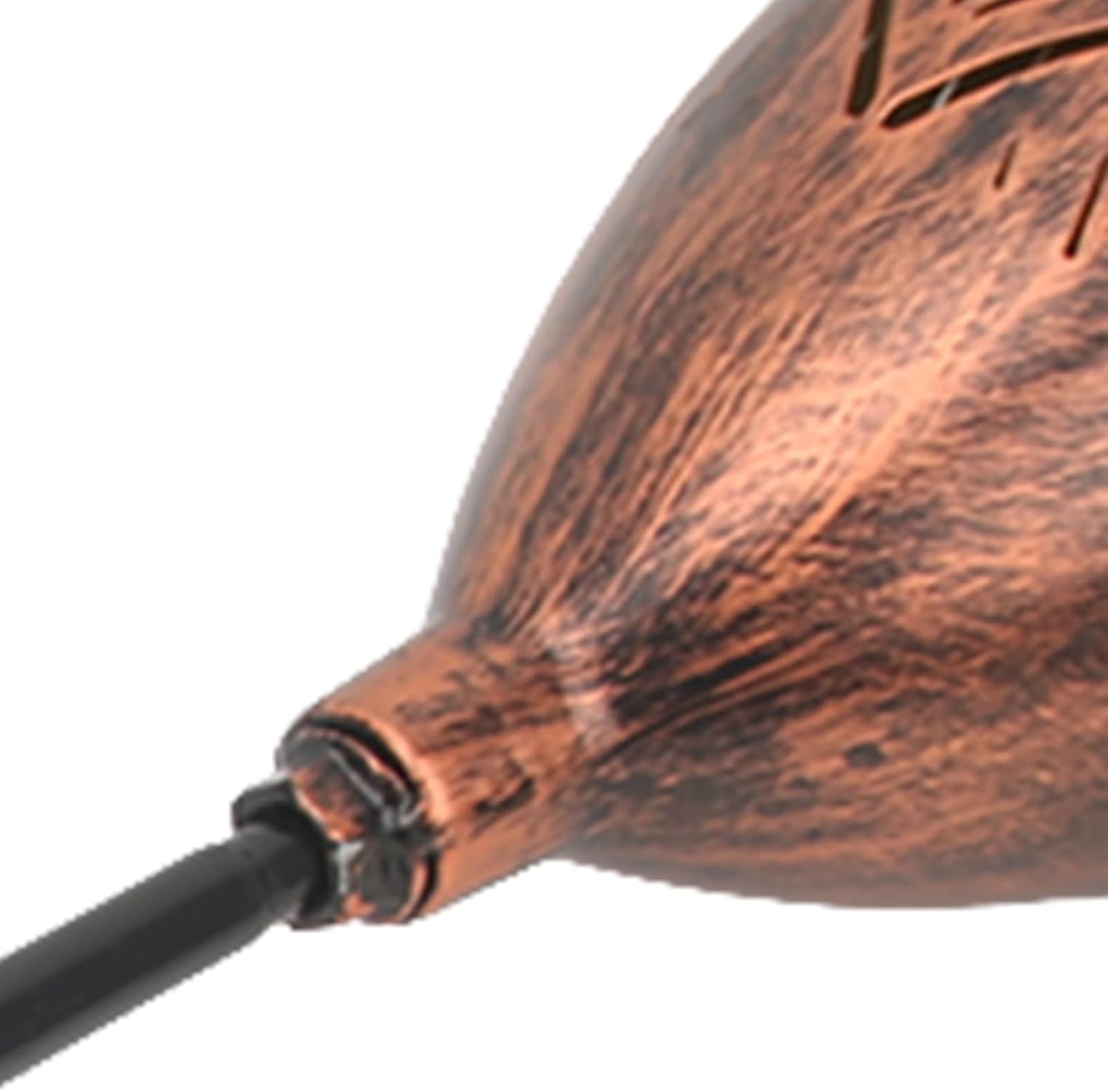 Pilipane Solar Light Iron Retro Hollow Out Oval Torch Outdoor Lawn Solar Lamp with Bracket for Garden Decoration