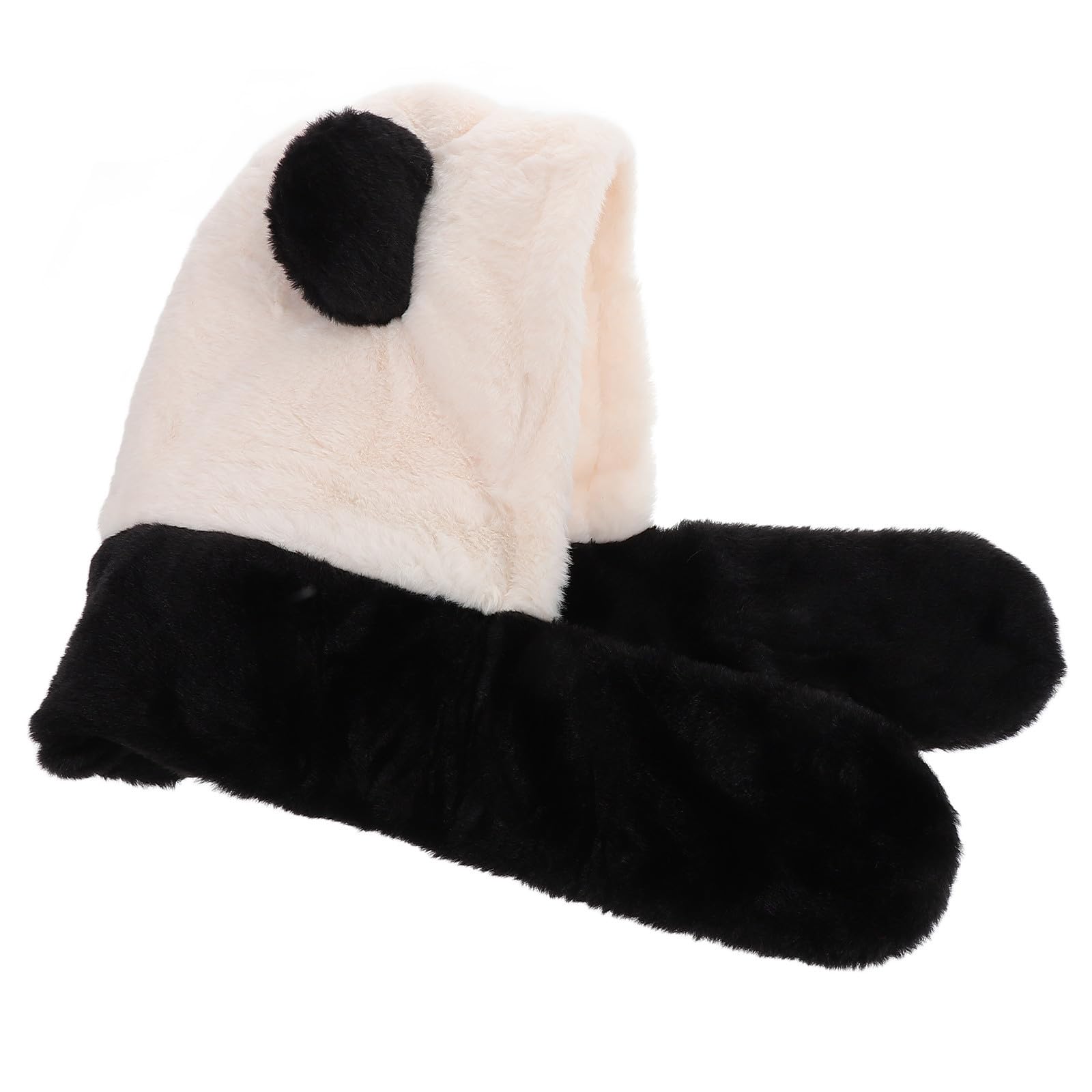 Healeved 4 Piezas Gorro de Panda para Mujer y Niña, Felpa Imitación