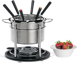 Trudeau Sorento 3-in-1 Fondu Set, 60 oz, Stainless Steel
