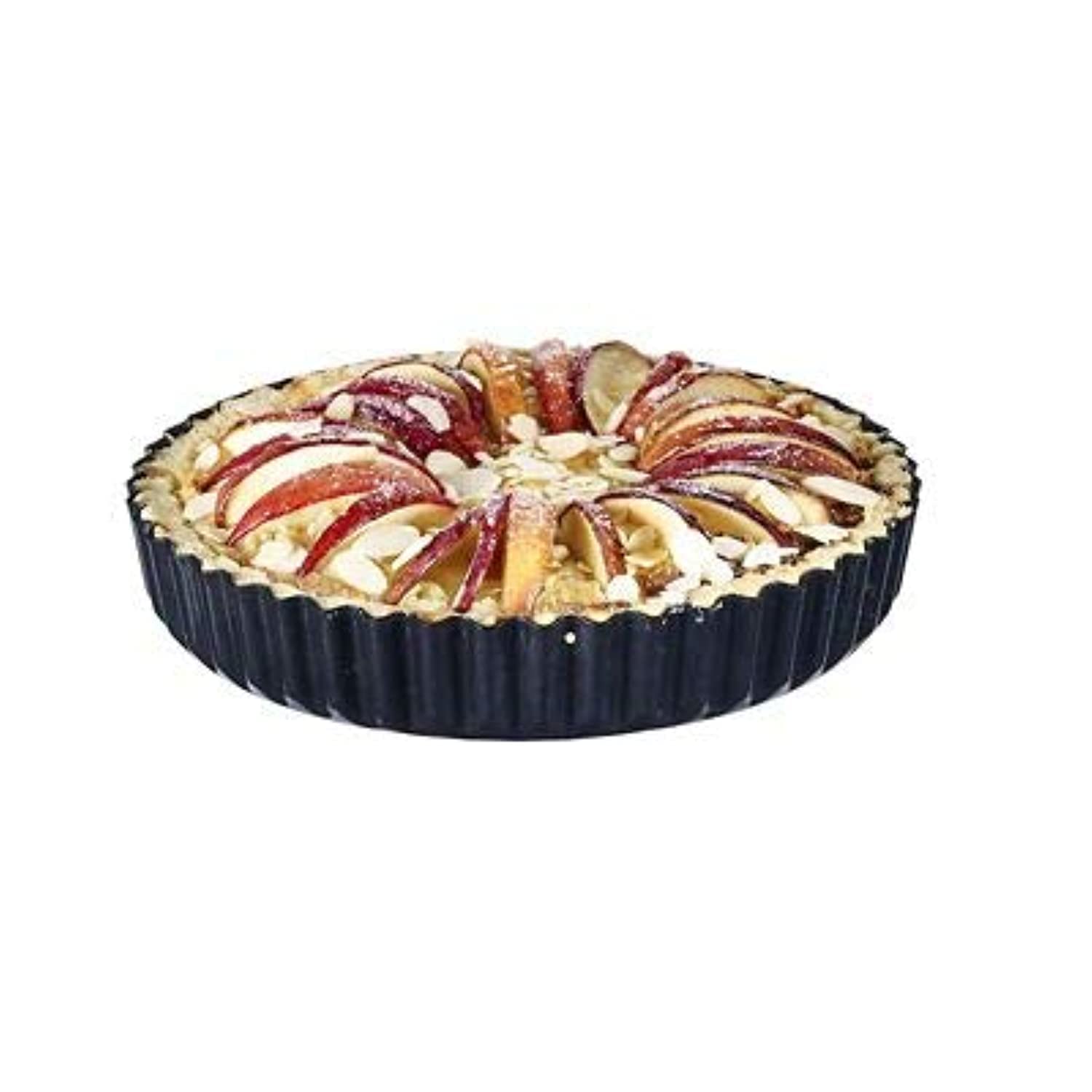 LAKELANDEnamel Base Loose-Based Round Tart Tin, 23 cm Diameter