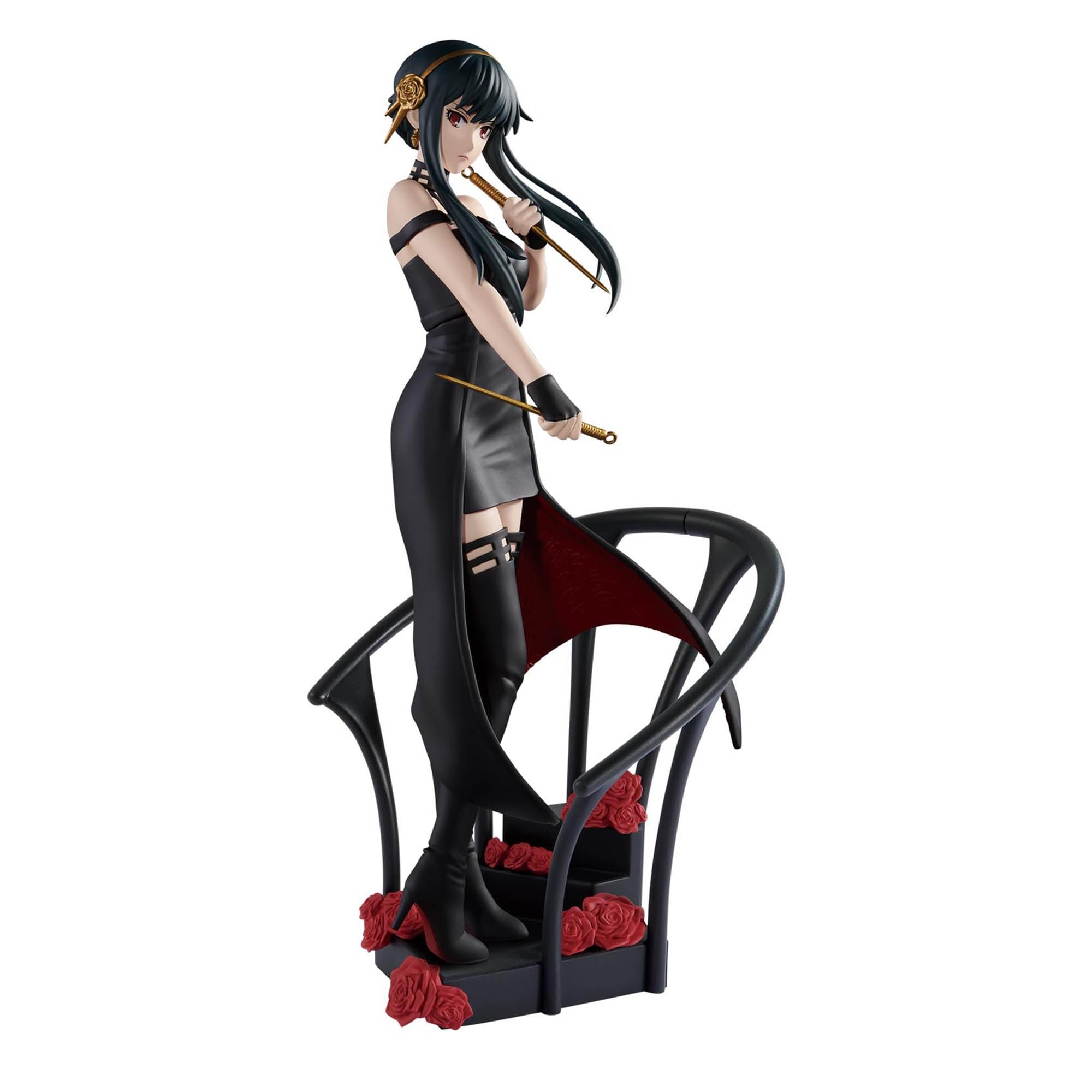 Banpresto SPY X FAMILY Figura Statua YOR FORGER Fiore di Rosa DXF Spyxfamily - diorama altezza 16cm - Colore Nero