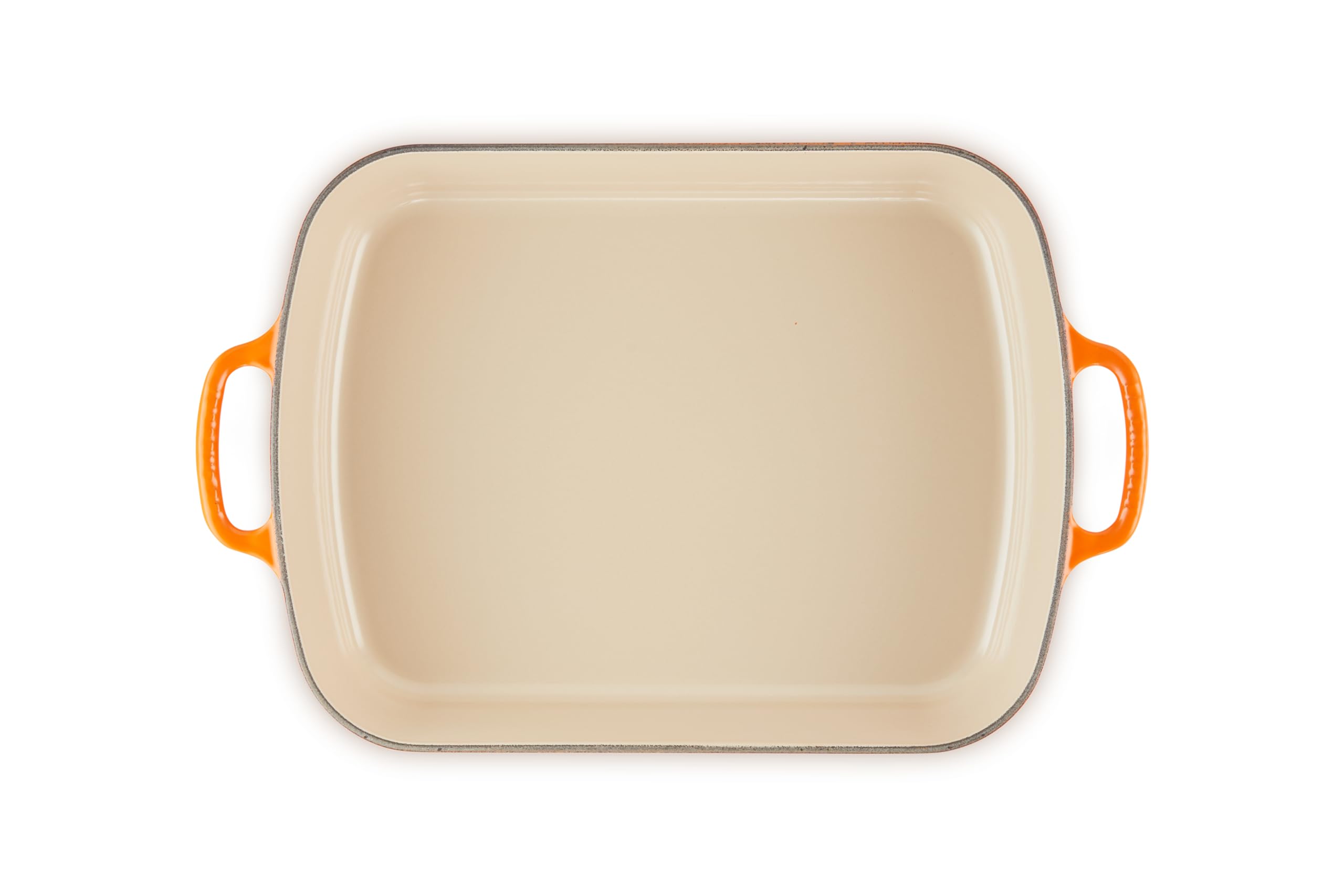 Le Creuset Signature Gusseisen-Bratreine, 33 cm, Rechteckig, Für alle Herdarten und Induktion geeignet, Volumen: 4,9 l, 3,85 kg, Ofenrot, 20184330902422
