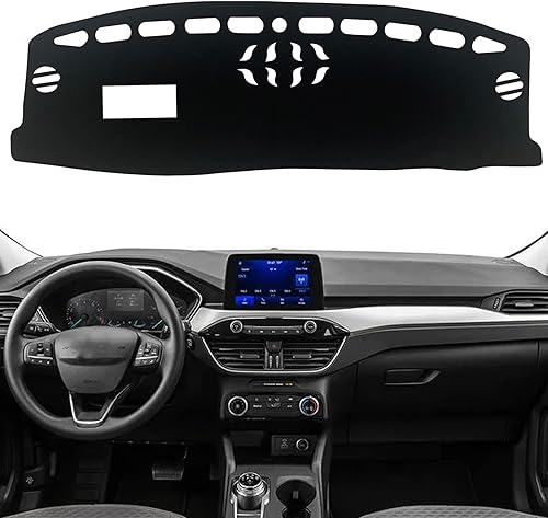 Cubierta de tapete para salpicadero, consola central interior personalizada compatible con Ford Escape Titanium SUV 2020 2021 2022, accesorios (con