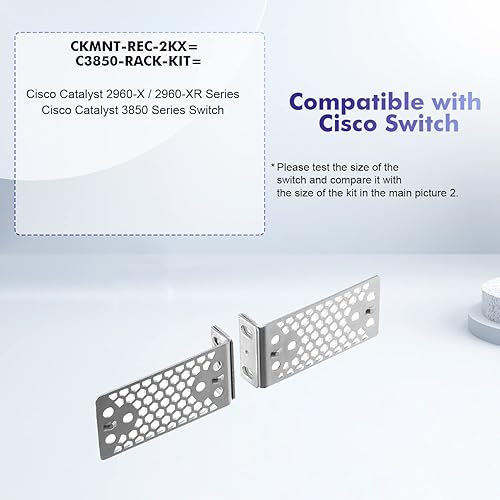 Miniatura 32 de Kit de montaje en rack para interruptores de enebro de 17,3 pulgadas para Juniper EX2200/EX2300