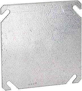 RACO 752 4 in. Square Box Cover, Flat, Blank, 50-Pack