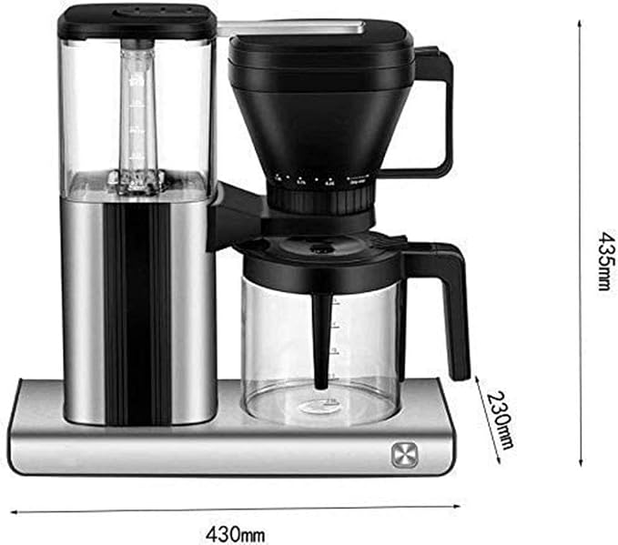 Cafetera manual de 15 tazas con sistema de vaporización y filtro de vidrio miniatura 3