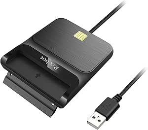 Recbot CAC Reader Military, CAC Card Reader Military, DOD Military USB Common Access CAC Smart Card Reader, Compatible with Windows, Mac OS and Linux