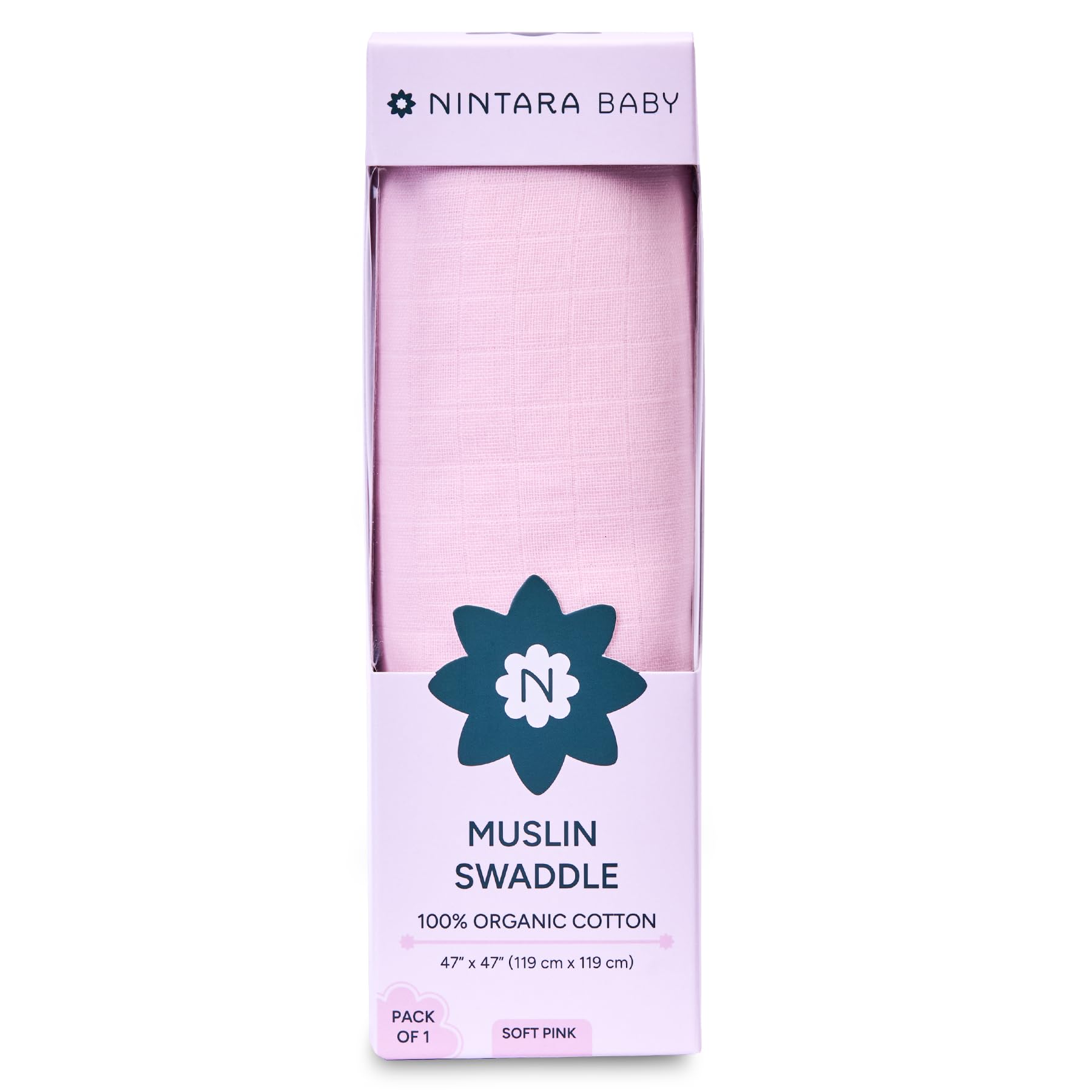 Organic Cotton Swaddle - Extra Large for Baby -12 Organic Cotton Swaddle - Extra Large for Baby -12