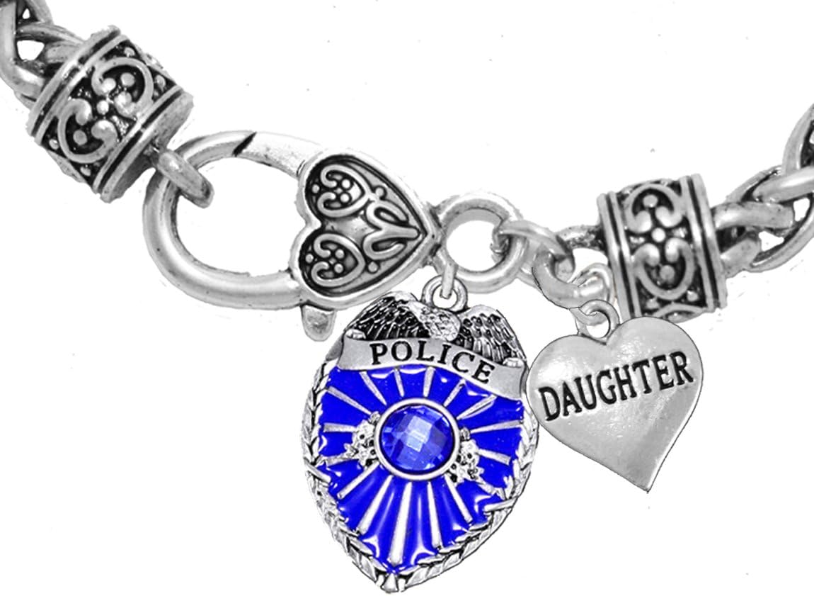 Cardinali Jewelry Policeman's Daughter Bracelet, Hypoallergenic, Safe-Nickel, Lead, Cadmium Free