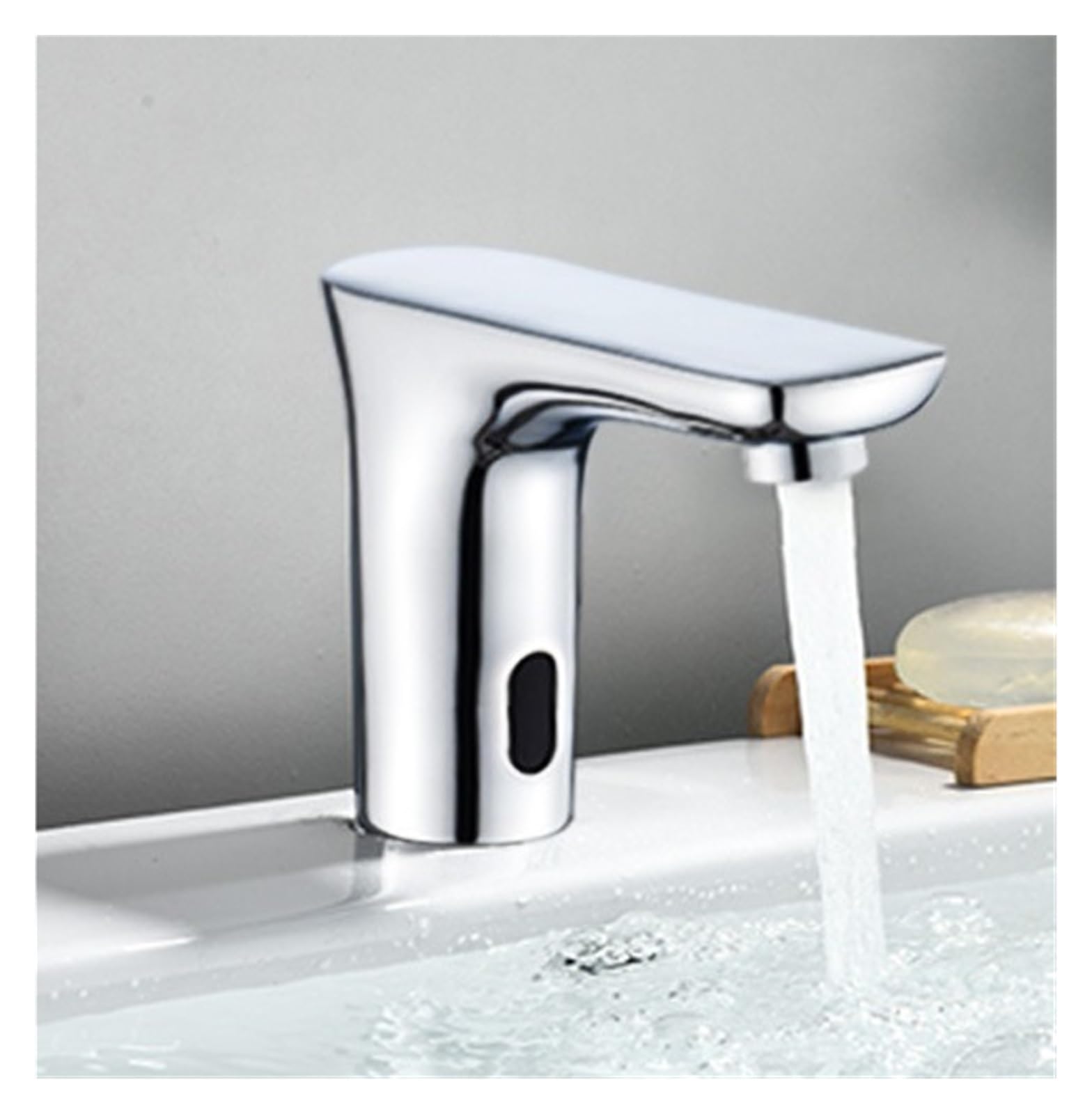 Rubinetto miscelatore acqua calda e fredda senza contatto for lavabo con sensore intelligente(G1/2,Cold Water-B)