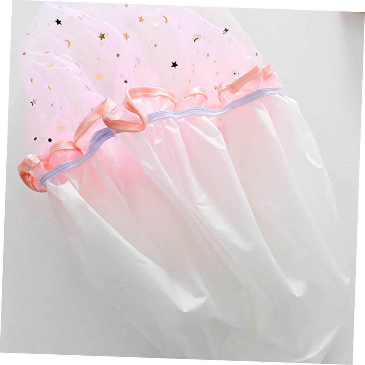 minkissy Lot De 5 Bonnets De Bain Pour Femmes Bonnets De Bain En Maille Pour Le Traitement Des Cheveux À Lhuile Confortables Pour Filles Élégants Pour La Maison 3 Pièces X 5