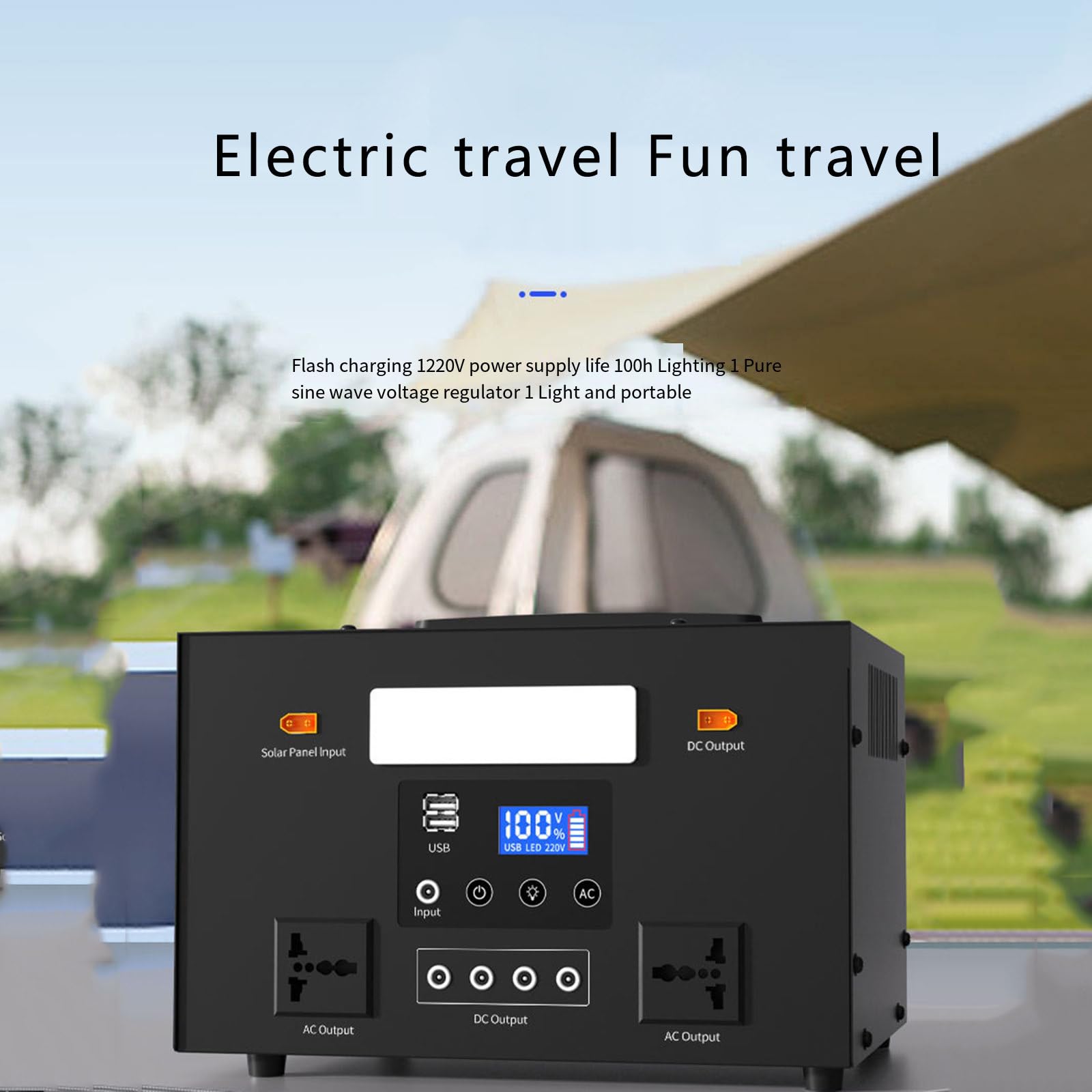 Alimentatore Mobile Esterno 220V Batteria al Litio di Backup di Emergenza per Viaggi a Guida autonoma di Grande capacità,768WH