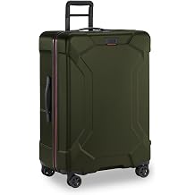 Briggs & Riley 30 Inch Large Checked Luggage - Extra Capacity Hard Shell Heavy Duty Travel Suitcase 360 Spinner Wheels - TSA Lock - Integrated Garment Compartment - Torq Collection - Hunter Green