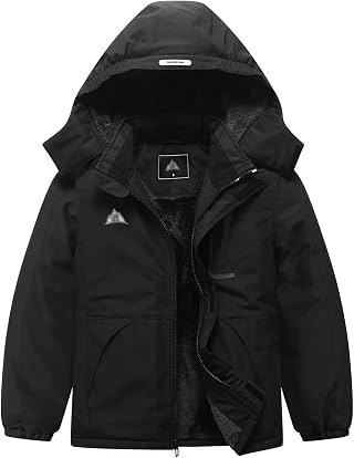 IDTALHZY Kid's Ski Jacket Winter Coat Boy's and Girl's Snowboarding Jackets