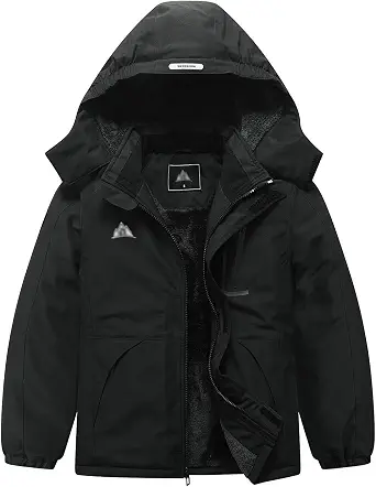 Kid's Waterproof Winter Ski Jacket with Detachable Hood