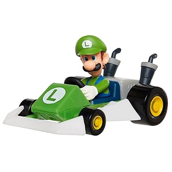 Amazon.com: Toynk Super Mario Kart Racers Wave 5 | Luigi