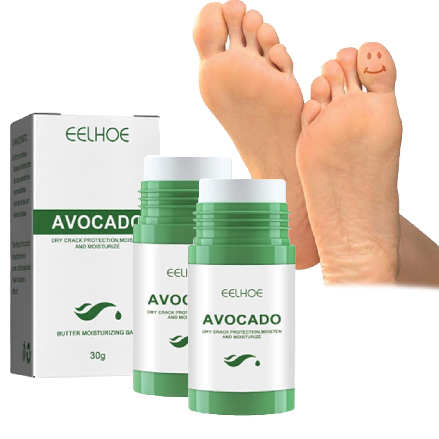 STQCPJ Crack Proof Avocado Lotion Stick Heel Balm Stick