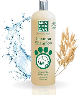 MENFORSAN Hundeshampoo mit Haferflocken | Weichmachende und beruhigende Wirkung | Für empfindliche und empfindliche Haut | 100% natürlicher Hafer | Milder Duft | 1L product image