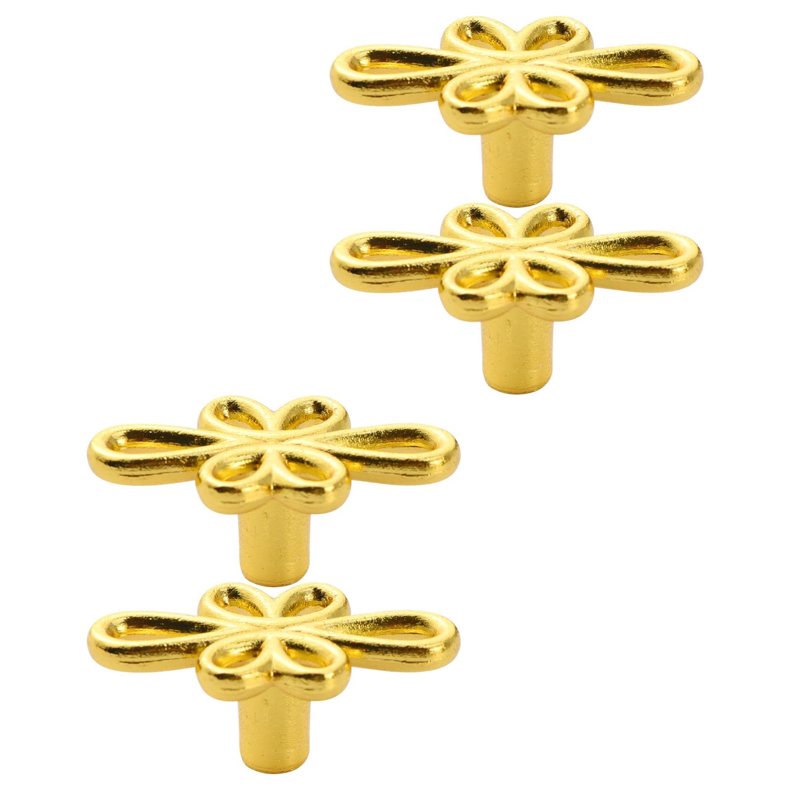 Tertioi Gold 1 Vintage Bronze Finish Metal Mixture Drawer Pulls Flower Design Hardware Cabinet Wardrobe Metal Mixture Furniture Hardware