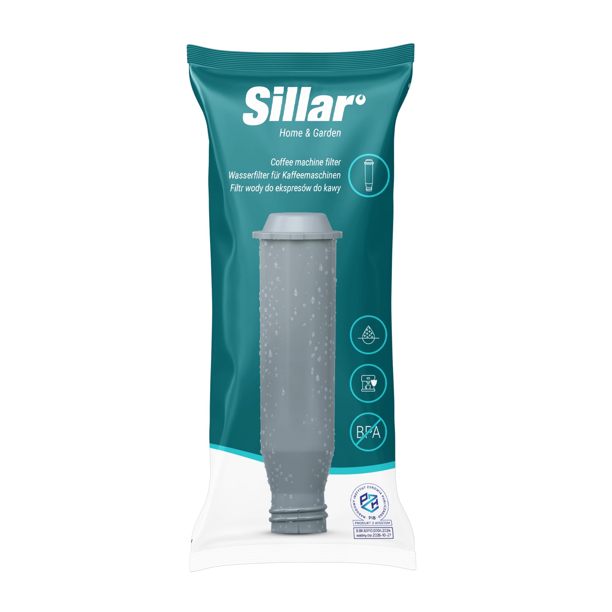 Sillar 8x Filtres à Eau Compatibles Krups F088 - Pour Machines à Café - Prolonge La Durée De Vie