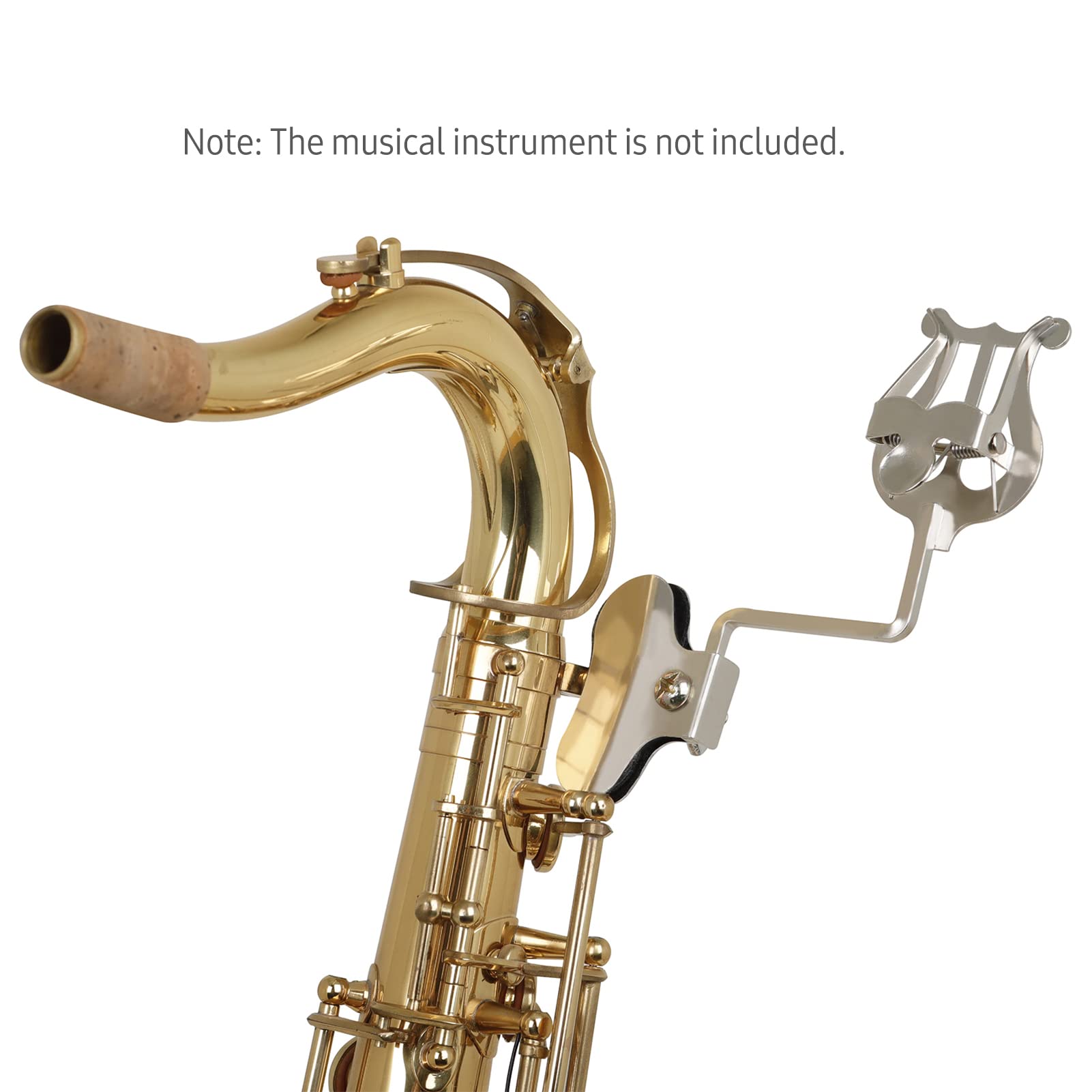 Support de musique de fanfare portable à clipser pour saxophone ténor, trompette, lyre de fanfare, support universel pour instruments à vent