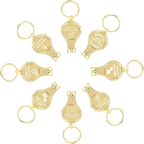 Miniatura 2 de 80 abridor de botellas multifunción 4 en 1, cortaúñas, recuerdos de boda, cervecería privada, dorado, regalos multiherramienta para hombres