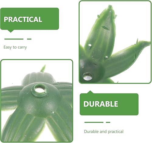 Miniatura 3 de EXCEART Cáliz de flores artificiales, 120 unidades, cáliz de flores artificiales, receptáculo floral de plástico, base de flores falsas para ramo de