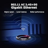 Vista 5 de Kinhank Super Console X Max Retro Game Consoles with 110,000+ Games,Compatible with PS1PSPMAMESFC,Android TV 9.0EmuELEC 4.5CoreELEC 3 System in 1