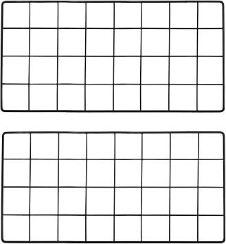 PATIKIL 16x8 Inch Wall Grid Panel, 2 Pcs Metal Wire Photo Wall Decorative Grid for Photo Display Hanging Picture Memo Home Decorations, Black