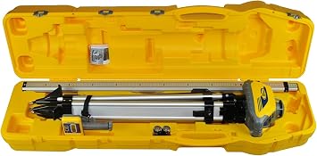 Spectra Precision LL100N-2 Laser Level Kit with HR320 Receiver and Clamp, 15 Grade Rod Inches, Tripod, and System Case, Yellow